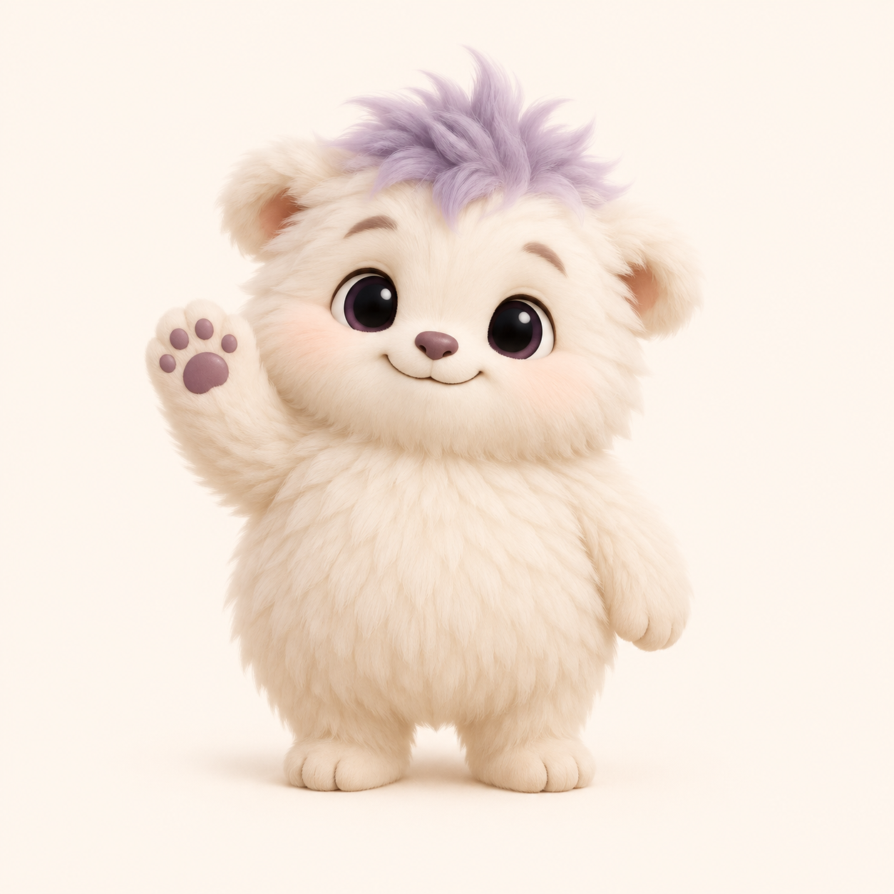 the instinctbook mascot — a fluffy little creature